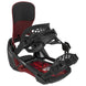 LightningSupermatic-Black and red snowboard binding on a white background