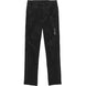 LillehammerKidsPants-Black athletic pants with zippered side pockets and a white SWIX logo on the left thigh, shown against a plain white background.