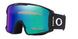LineMinerL- Oakley goggles with reflective blue lens on a white background