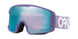 LineMinerM-Purple goggles with a Prizm lens and Oakley logo on a white background