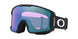 LineMinerM-Oakley goggles with a reflective lens on a white background