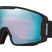 LineMinerM-Oakley goggles with blue reflective lens on a white background