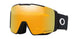 LineMinerProL-Ski goggles with orange lens and black frame on a white background