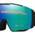 LineMinerProL-Ski goggles with a reflective lens on a white background