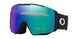 LineMinerProL-Ski goggles with a reflective lens on a white background