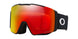 LineMinerProL-Red goggles with a black frame on a white background