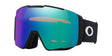 LineMinerProM-Ski goggles with a reflective lens on a white background