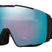 LineMinerProM-Blue ski goggles with black frame on a white background