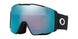 LineMinerProM-Blue ski goggles with black frame on a white background
