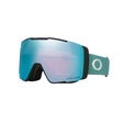 Line Miner Pro M-Ski goggles with blue lens and black frame on a white background