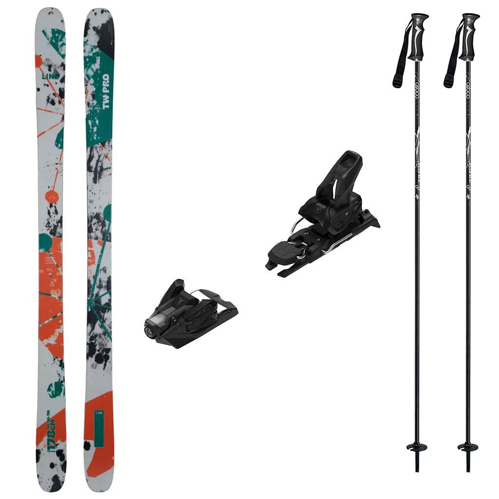 Line Tom Wallisch Pro Skis 2027 with Strive 12 Bindings Ski Package