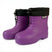 LoRider- Purple rubber boots on a white background