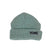 LogoBeanie- Light blue beanie on a white background