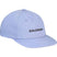 LogoFlatCap-Light blue cap with 'Salomon' logo on a white background