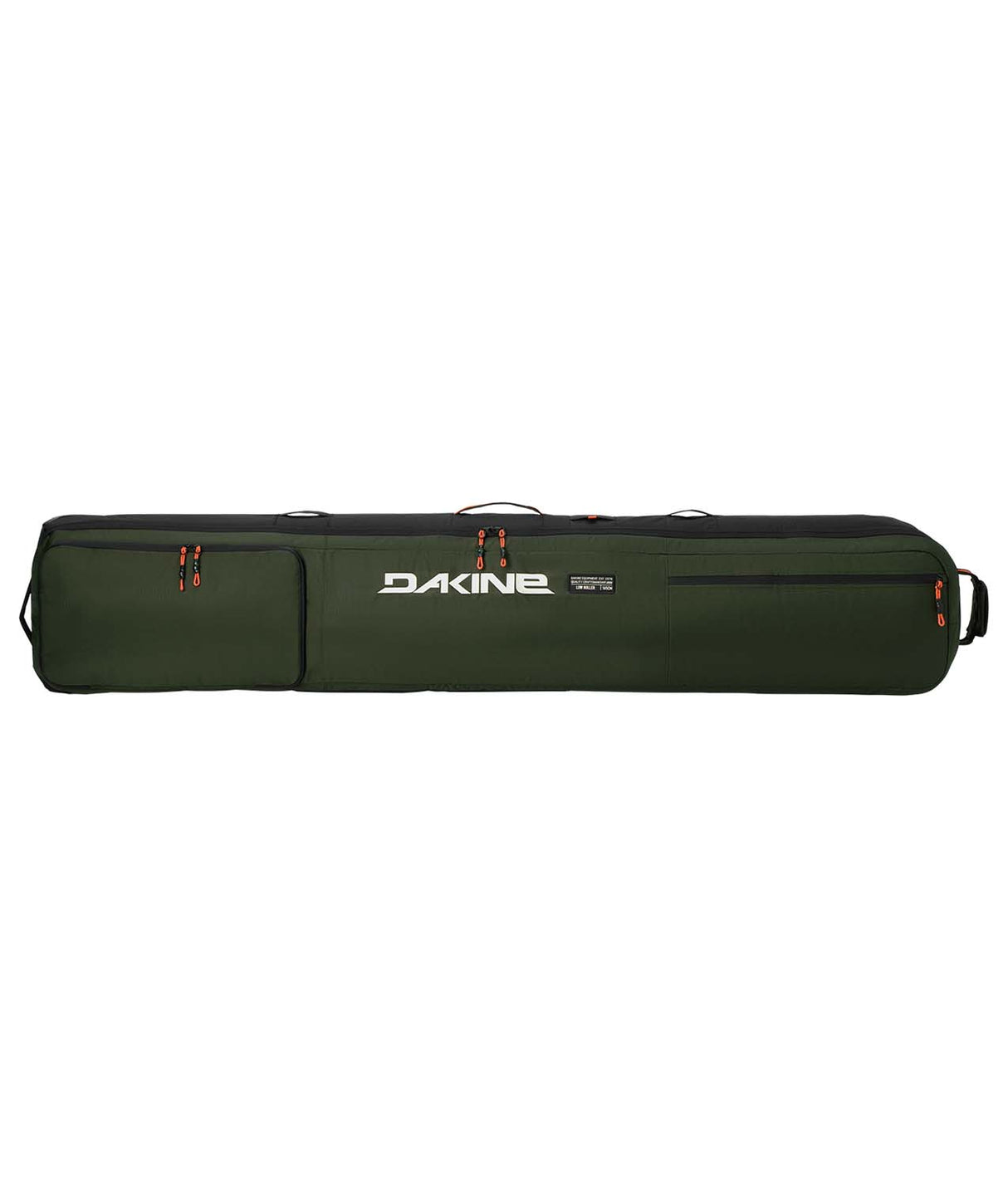 LowRollerSnowboardBag-Green snowboard bag with Dakine logo on a white background