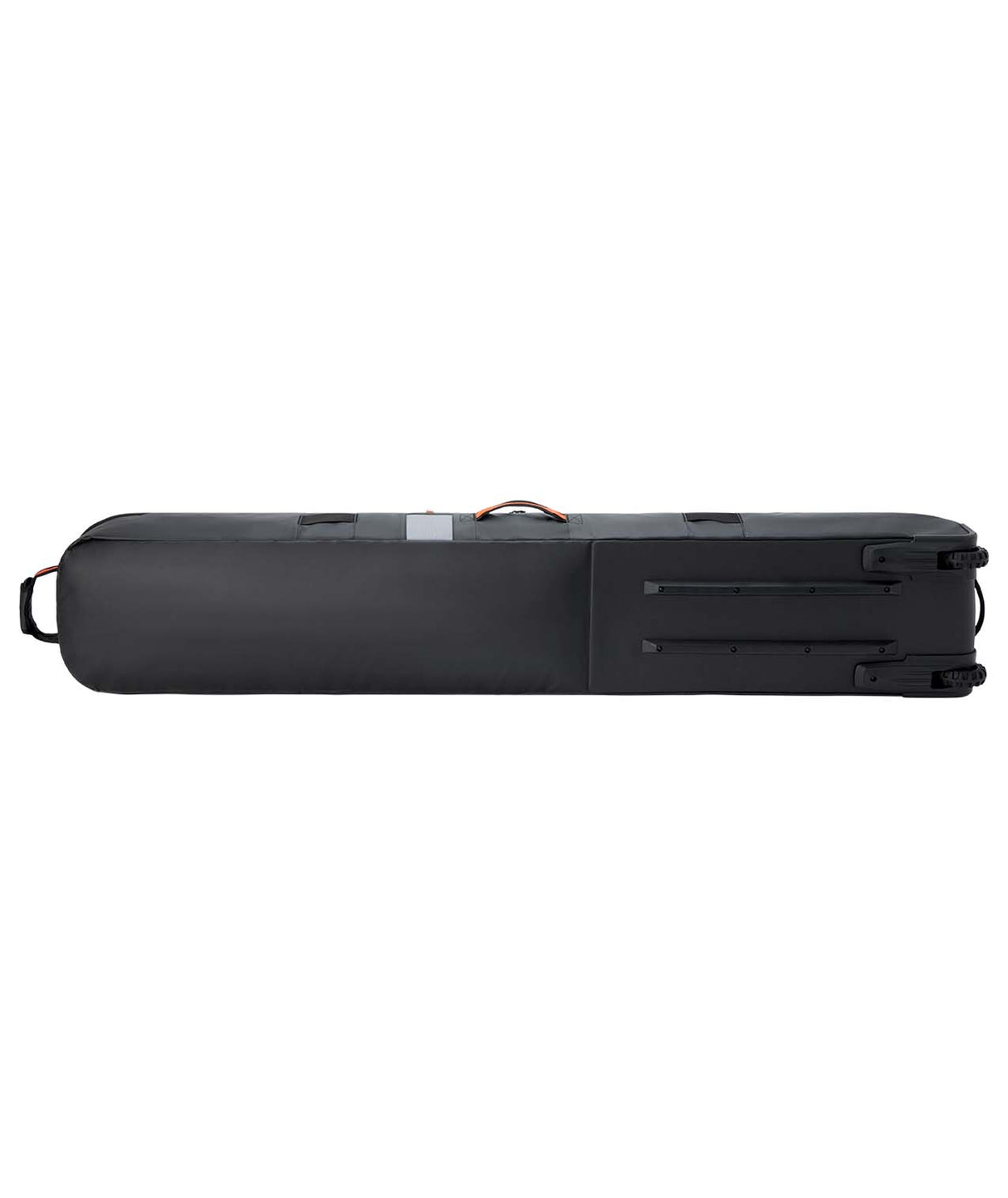 LowRollerSnowboardBag-White snowboard bag with Dakine logo on a white background