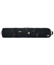 LowRollerSnowboardBagXMayhem-Black snowboard bag with multiple compartments and brand logos on a white background