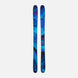 M-FREE100OPEN-A pair of Dynastar ski tips with a blue and black abstract pattern and red accents, displayed vertically against a light gray background.