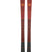 M7MantraFlat-Pair of red and black skis with a brand logo on a white background