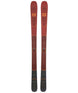 M7MantraFlat-Pair of red and black skis with a brand logo on a white background
