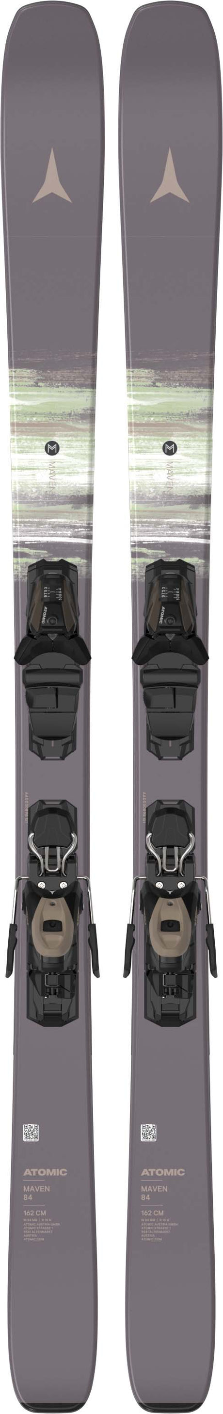 MAVEN84- Light purple skis on a white background
