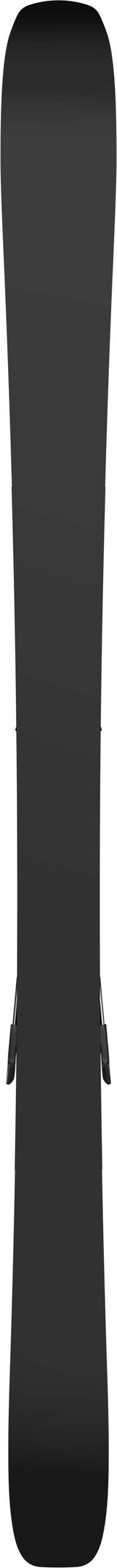 MAVEN84-Black base of the ski on a white background