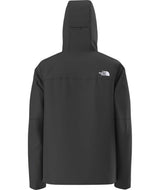MApexElevationJacket- Black jacket with a hood on a white background