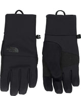 MApexInsulatedEtipGlove- Black gloves with North Face Logo on white background