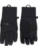 MApexInsulatedEtipGlove- Black gloves with North Face Logo on white background