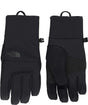 MApexInsulatedEtipGlove- Black gloves with North Face Logo on white background