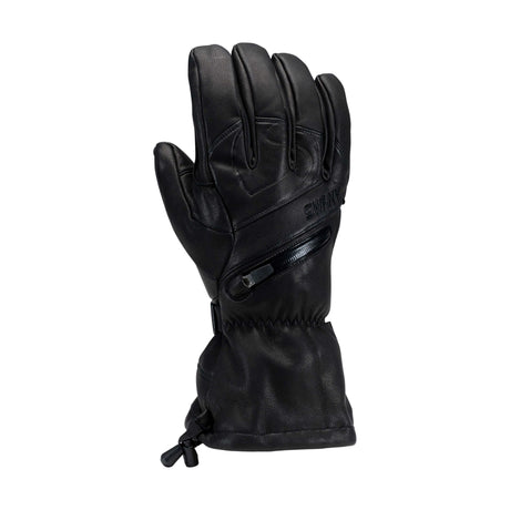 MApexProGlove-Black leather glove on a white background