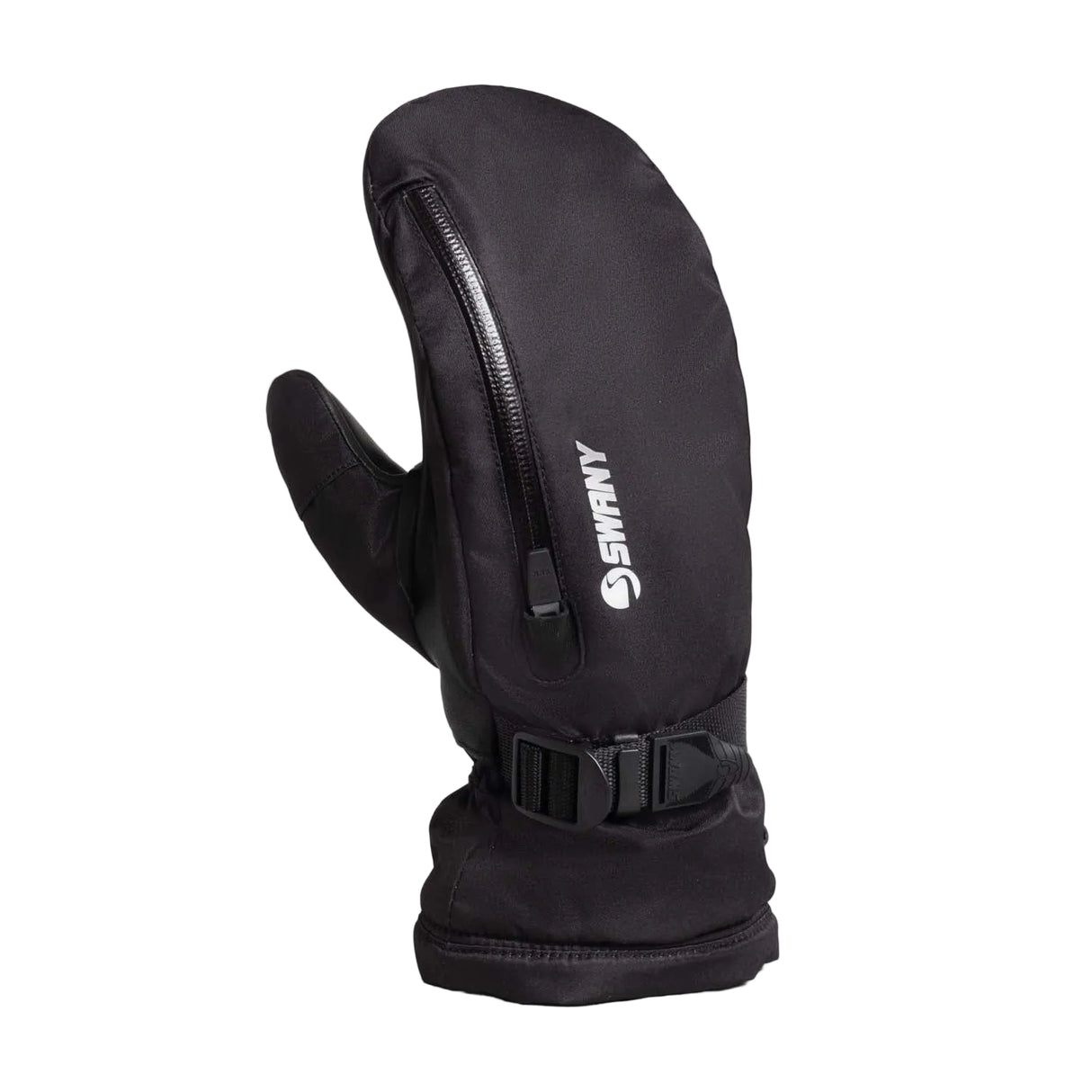 MArcticMitt-Black mitt on a white background