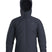 MAtomHoody-Dark gray hooded jacket with brand logo on a white background
