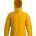 MAtomHoody-A bright yellow hooded jacket with a full front zipper and a small light gray Arc'teryx logo on the left chest, shown on a plain white background.