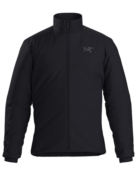 MAtomJacket-Black jacket with a brand logo on a white background