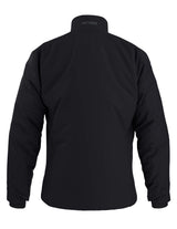 MAtomJacket-Black jacket with a brand logo on a white background