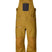 MBakerBib-Yellow bib overalls with black suspenders on a white background