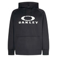 MBarkDWRFleeceHoody-Black hoodie with Oakley logo on a white background