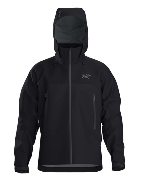 MBetaARJacket-Black jacket with a brand logo on a white background