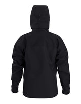 MBetaARJacket-Black jacket with a brand logo on a white background