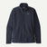 MBetterSweater1_4-Zip-Navy blue fleece pullover with brand logo on a light gray background