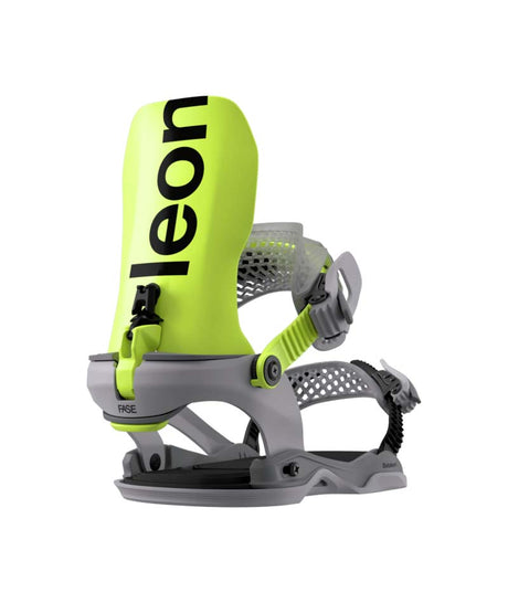 MBlasterAWFase-Yellow snowboard binding with branding on a white background