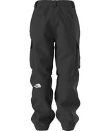 MBlizzarderyCargoPant-Black snow pants with The North Face logo on a white background
