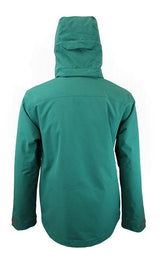 MBooterJacket- Green jacket with a hood on a white background
