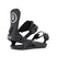 MC-4- Black snowboard bindings on a white background