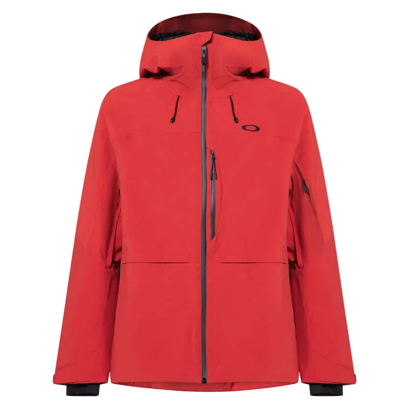 MCanopyIns.Jacket-Red jacket with a brand logo on a white background