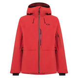 MCanopyIns.Jacket-Red jacket with a brand logo on a white background