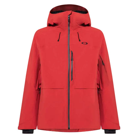 MCanopyIns.Jacket-Red jacket with a brand logo on a white background