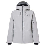 MCanopyIns.Jacket-Light gray jacket with black accents on a white background
