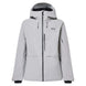 MCanopyIns.Jacket-Light gray jacket with black accents on a white background